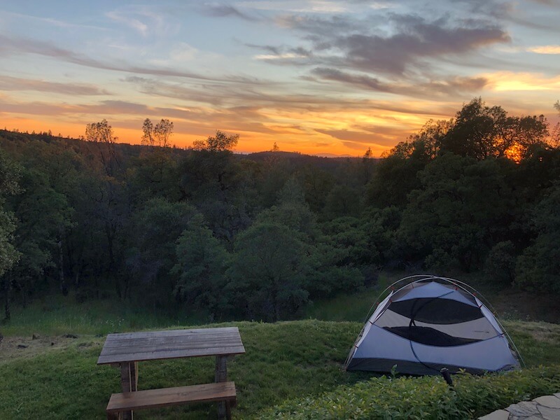 Camping at the kambo retreat!